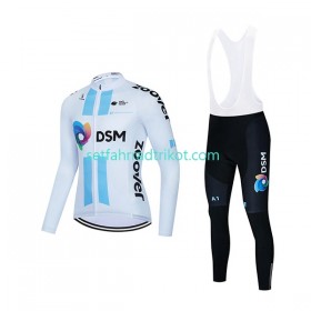Team DSM Radbekleidung Radtrikot Langarm + Lang Trägerhose 2022 N002